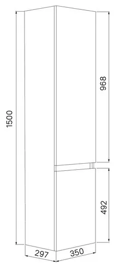 IDDIS ZOD35W0i97, 35x28.1x150 см, белый купить,NaN