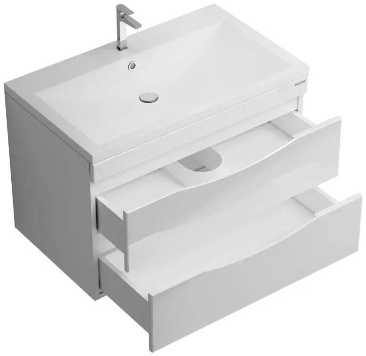 Тумба с раковиной KABINKA.KZ ВИСТА-80, 79x51x47.2 см, белый купить,NaN