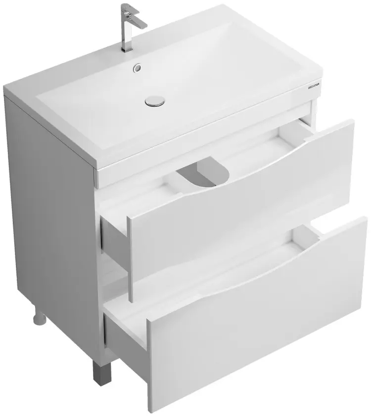 Тумба с раковиной KABINKA.KZ Андрея 80, 79x81.1x47.2 см, белый купить,NaN