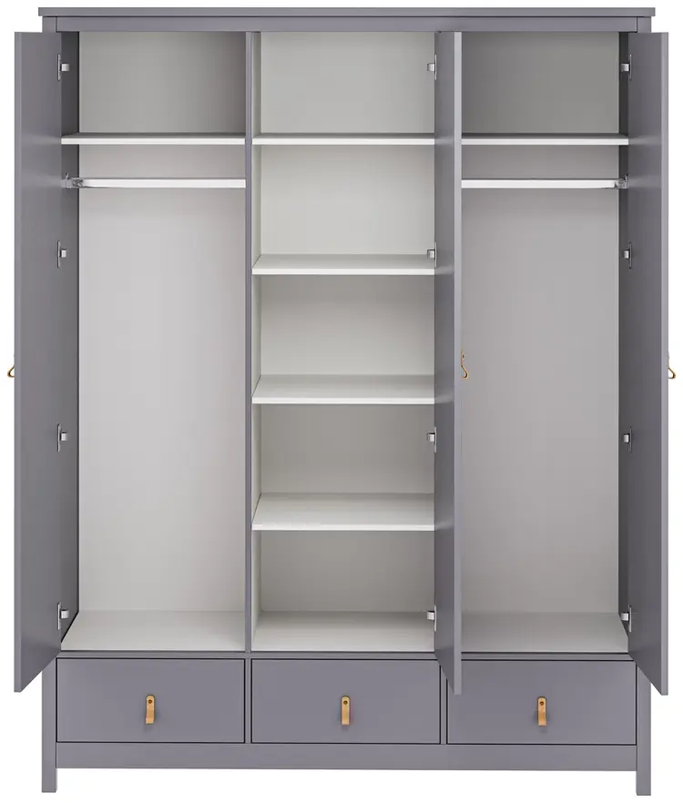Детский распашной шкаф Ellipse Wood 164.4х61х210 см