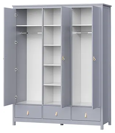 Детский распашной шкаф Ellipse Wood 164.4х61х210 см