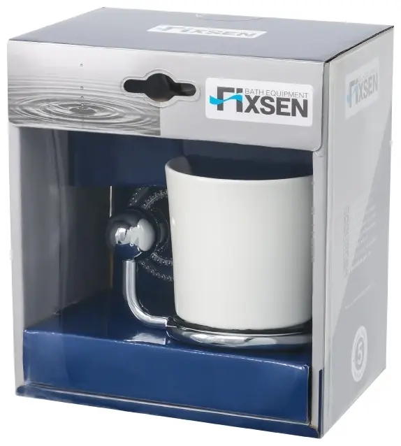 FIXSEN стакан Style FX-41106 1 шт, керамика, металл