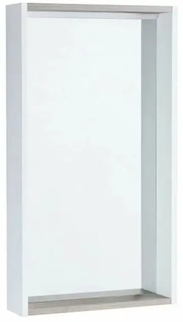 Шкаф зеркальный навесной Акватон Бэлла 46, 46x11.5x82 см, белый
