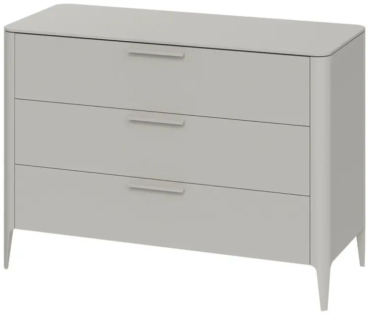 Комод Ellipse Type, 120x50x85 см, серый, бежевый