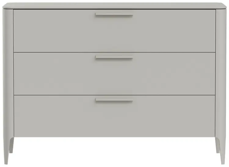 Комод Ellipse Type, 120x50x85 см, серый, бежевый