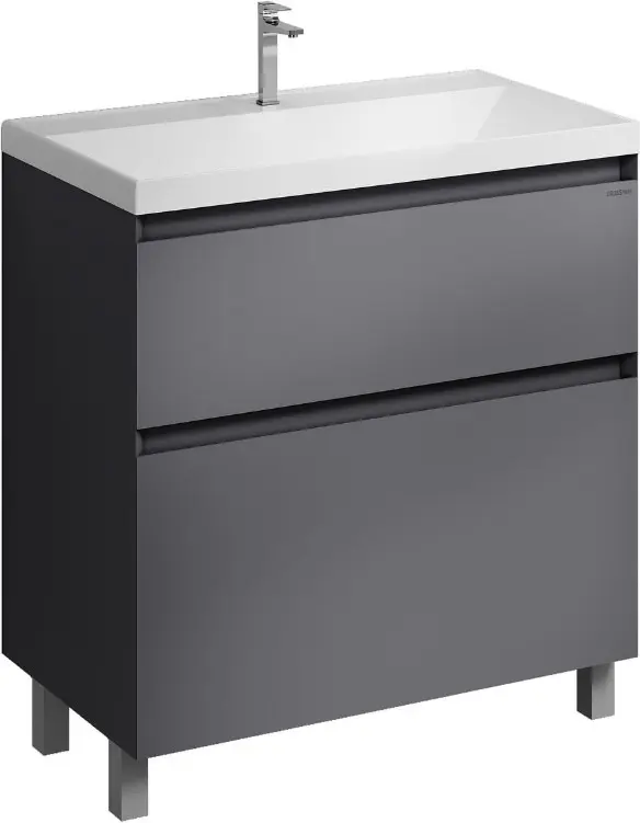 Тумба с раковиной KABINKA.KZ МЕРКАДО-80, 79.5x81.4x44.8 см, графит - ForteMarket Тумба с раковиной KABINKA.KZ МЕРКАДО-80, 79.5x81.4x44.8 см, графит купить,NaN