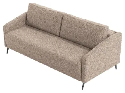 Диван Римини, 225х107 см, обивка ткань, коричневый купить,NaN