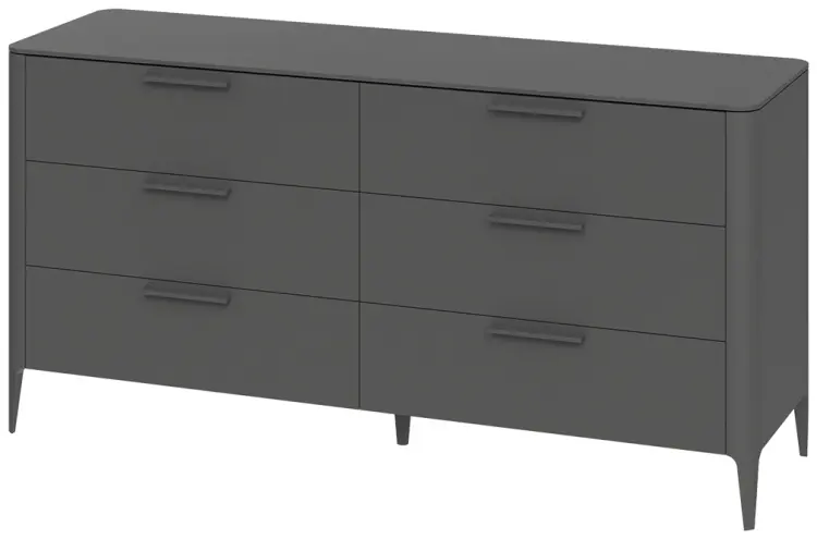 Комод Ellipse Type, 170x51x85 см, темно-серый