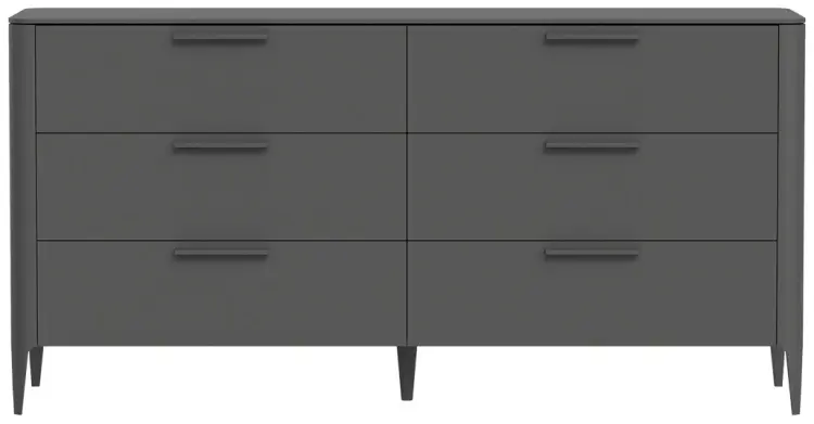 Комод Ellipse Type, 170x51x85 см, темно-серый
