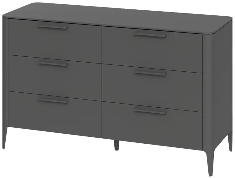 Комод Ellipse Type, 140x51x85 см, темно-серый купить,NaN