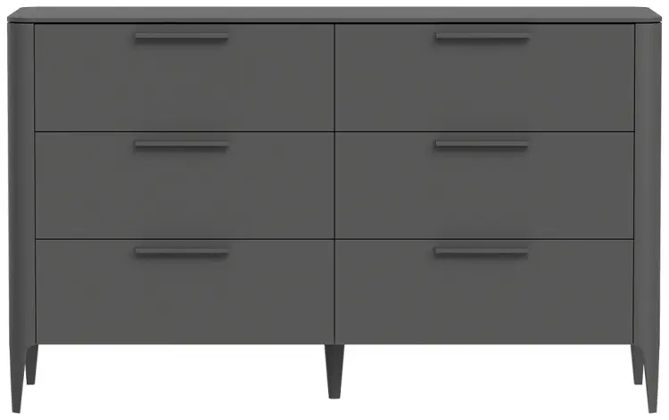 Комод Ellipse Type, 140x51x85 см, темно-серый купить,NaN