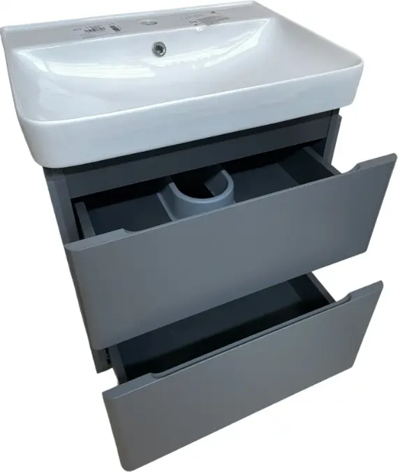 Тумба с раковиной KABINKA.KZ Hilton-80 , 80x84x45 см, серый купить,NaN