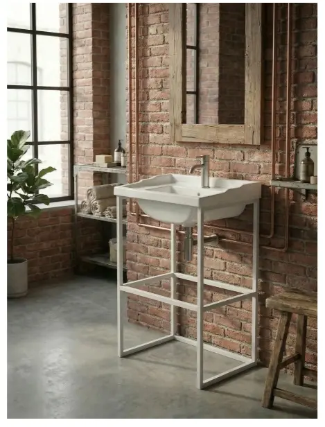 Тумба с раковиной KABINKA.KZ K0000342435, 61x87x46 см, белый купить,NaN