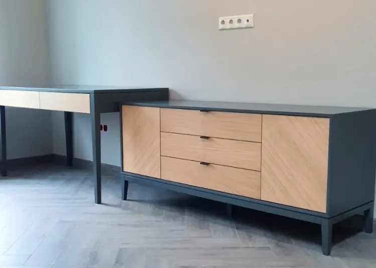 ТВ-тумба напольная Ellipse Fjord, 162x70x51 см, темно-серый