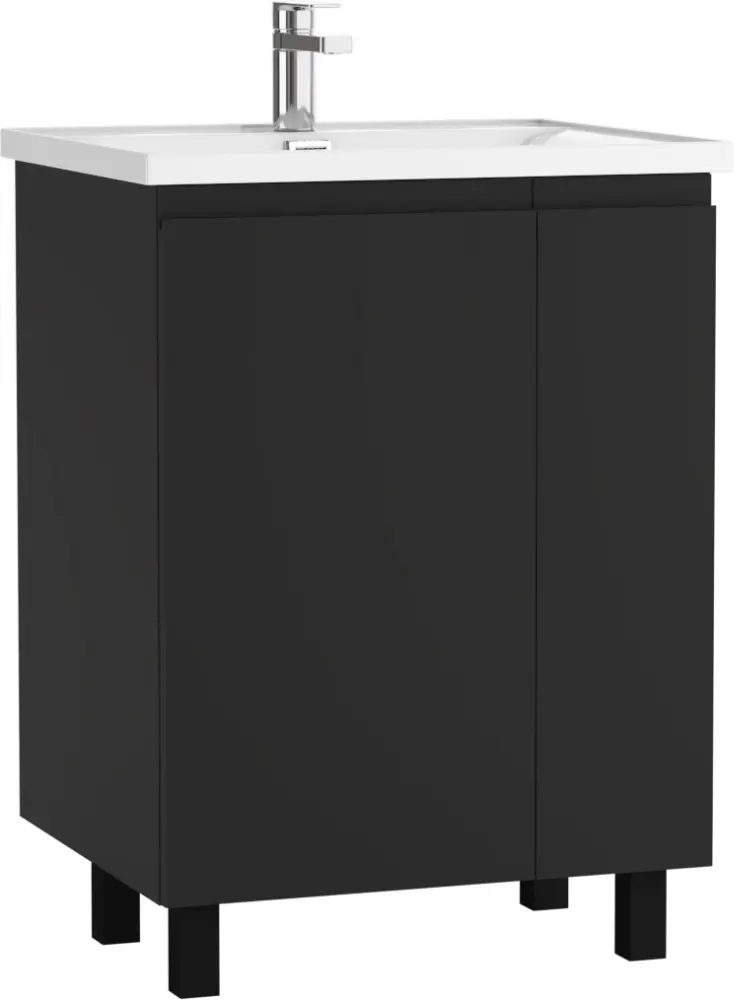 Тумба с раковиной KABINKA.KZ Байтерек, 57x72x49.6 см, графит купить,NaN