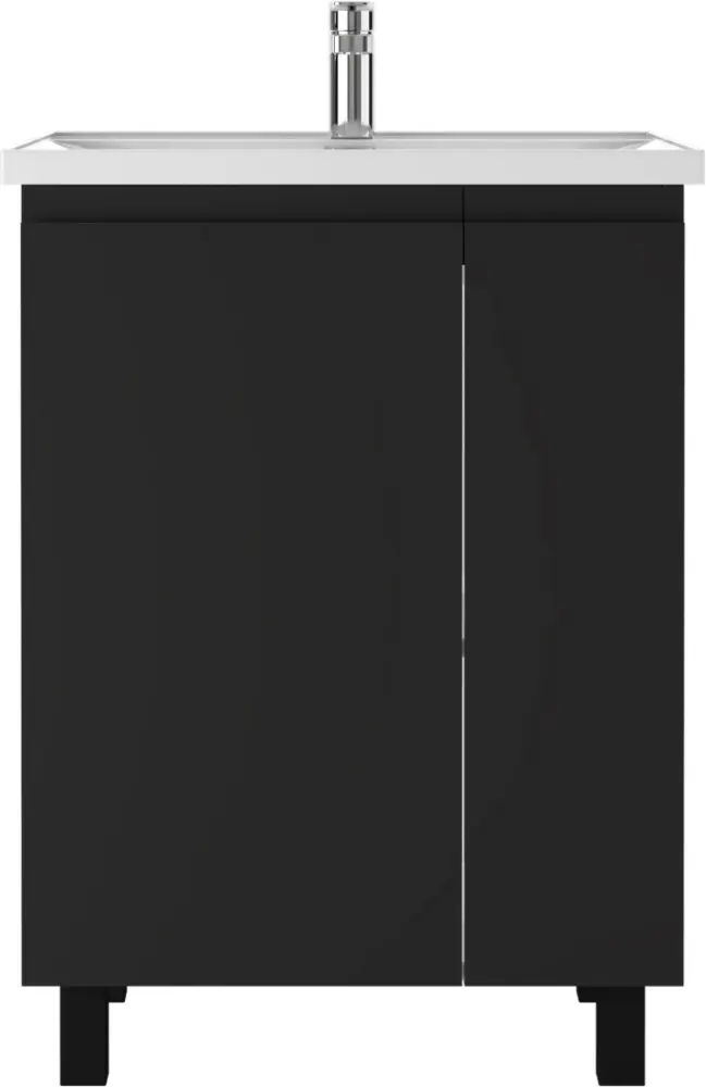 Тумба с раковиной KABINKA.KZ Байтерек, 57x72x49.6 см, графит купить,NaN