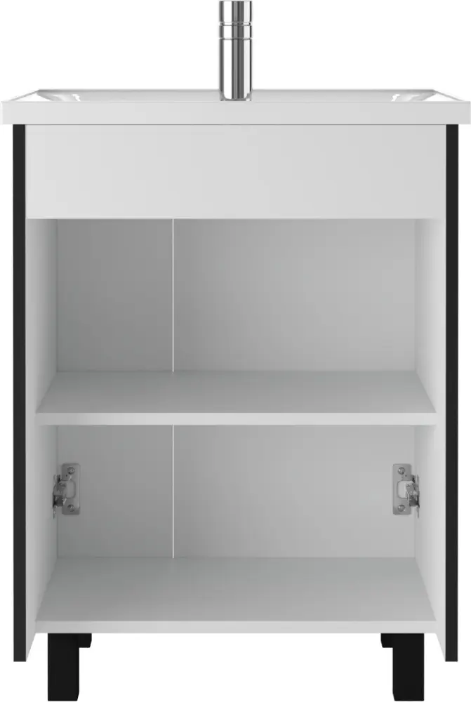 Тумба с раковиной KABINKA.KZ Байтерек, 57x72x49.6 см, графит купить,NaN