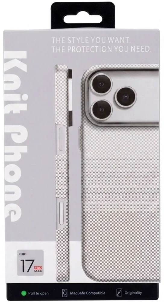 Чехол Knit для Apple iPhone 17 Pro Max KP-01/WH белый купить,NaN