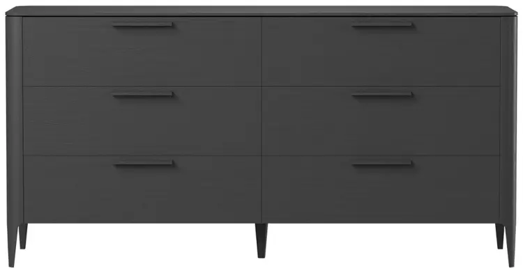 Комод Ellipse Type oak, 170x51x85 см, черный купить,NaN