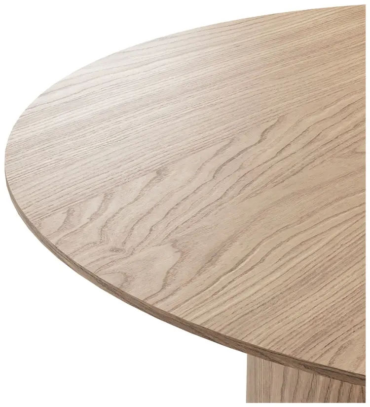 Обеденный стол Ellipse Type, 90х90x75 см, МДФ, коричневый