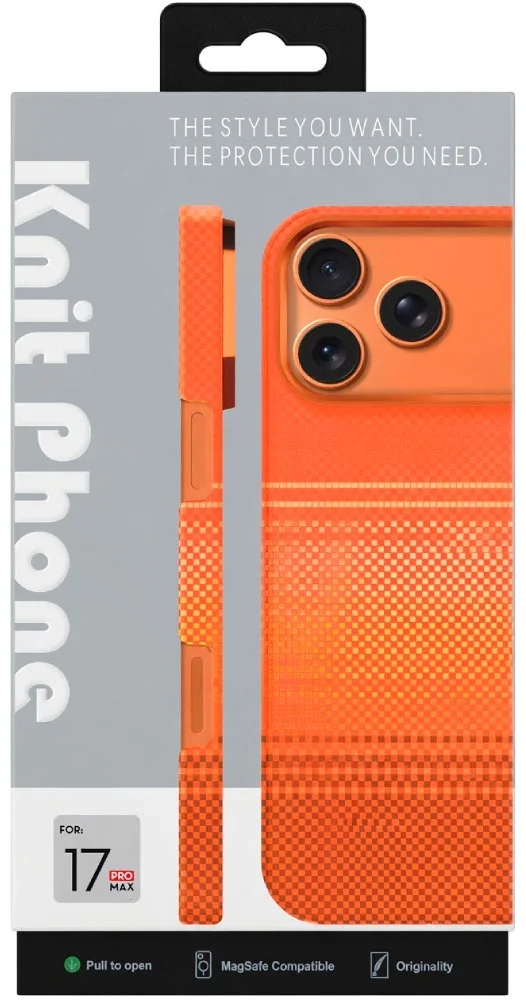Чехол Knit для Apple iPhone 17 Pro Max KP-09/OR оранжевый - ForteMarket Чехол Knit для Apple iPhone 17 Pro Max KP-09/OR оранжевый купить,9990