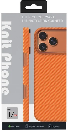Чехол Knit для Apple iPhone 17 Pro KP-08/OR оранжевый