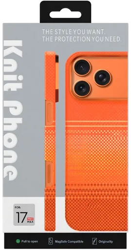 Чехол Knit для Apple iPhone 17 Pro Max KP-09/OR оранжевый