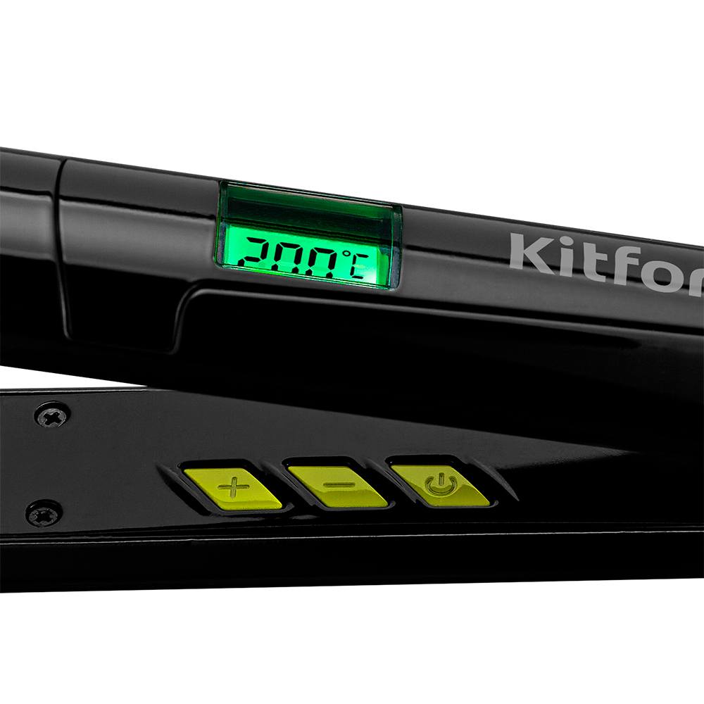 Выпрямитель Kitfort КТ-3226-2 черно-зеленый купить,0