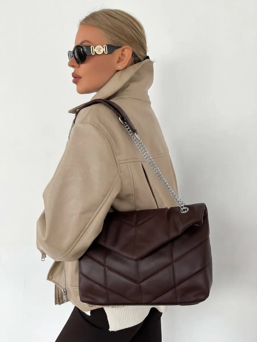 Клатч heybags искусственная кожа коричневый купить,NaN