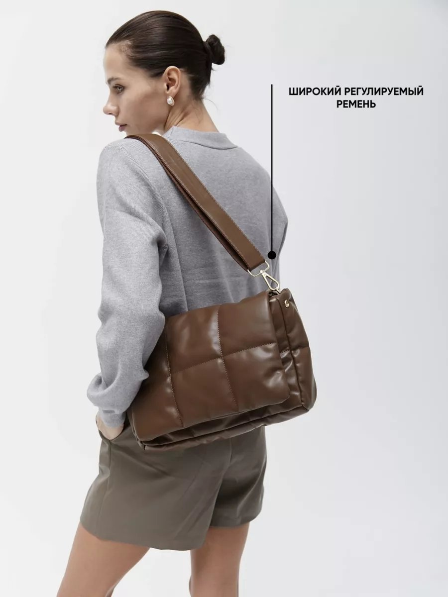 Сумка кросс-боди heybags искусственная кожа коричневый купить,NaN