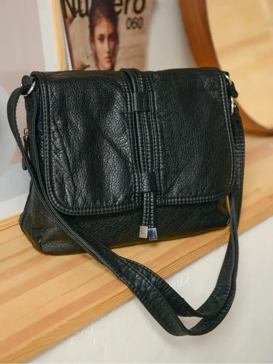 Мини-сумка MONBAG экокожа черный купить,NaN