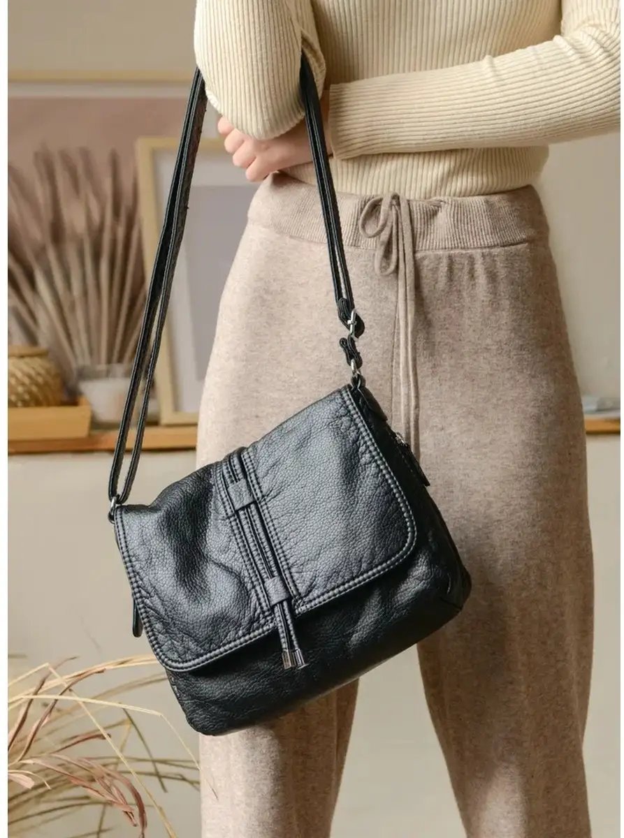 Мини-сумка MONBAG экокожа черный купить,NaN