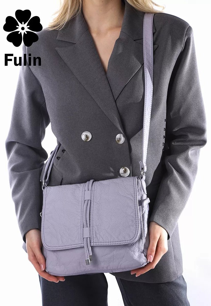 Мини-сумка FULIN экокожа фиолетовый купить,NaN