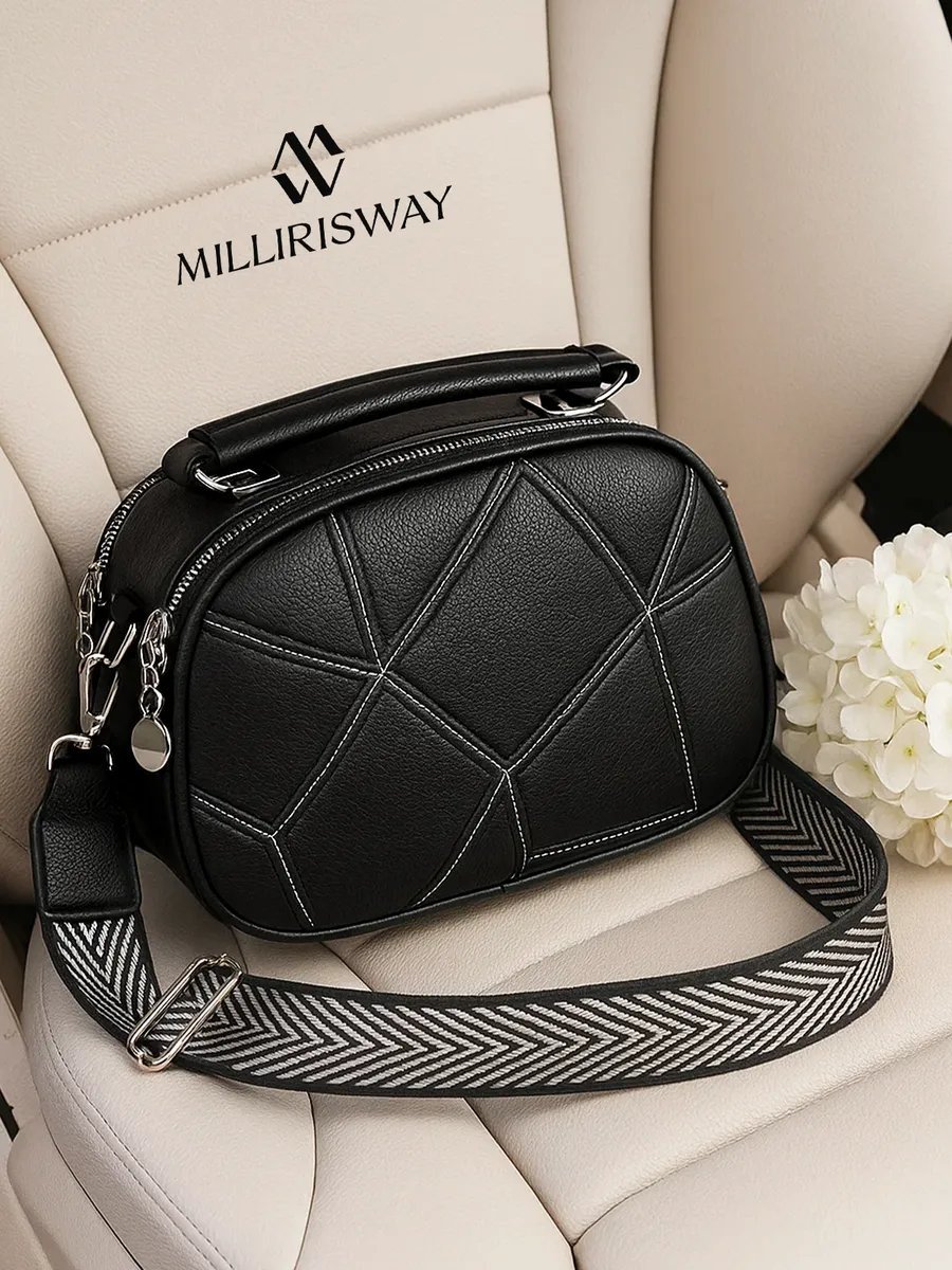 Сумка кросс-боди MILLIRISWAY экокожа черный купить,NaN