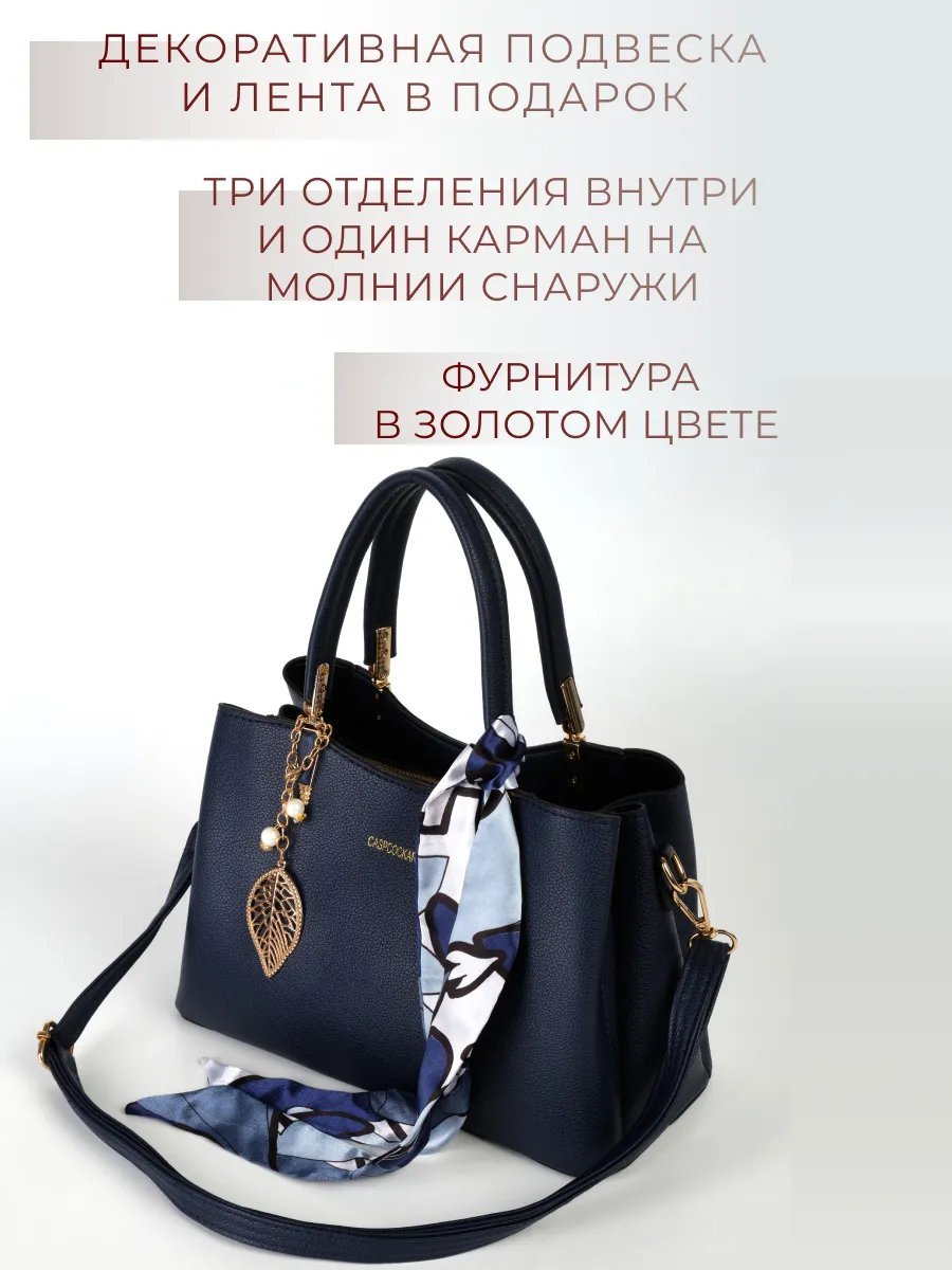 Сумка тоут ORIGLAM искусственная кожа синий купить,NaN