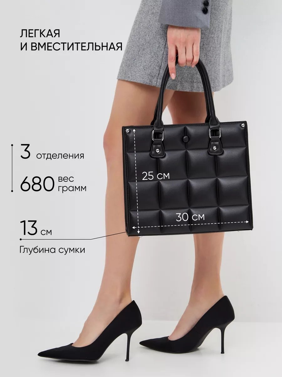 Сумка тоут Paul Finch экокожа черный купить,NaN