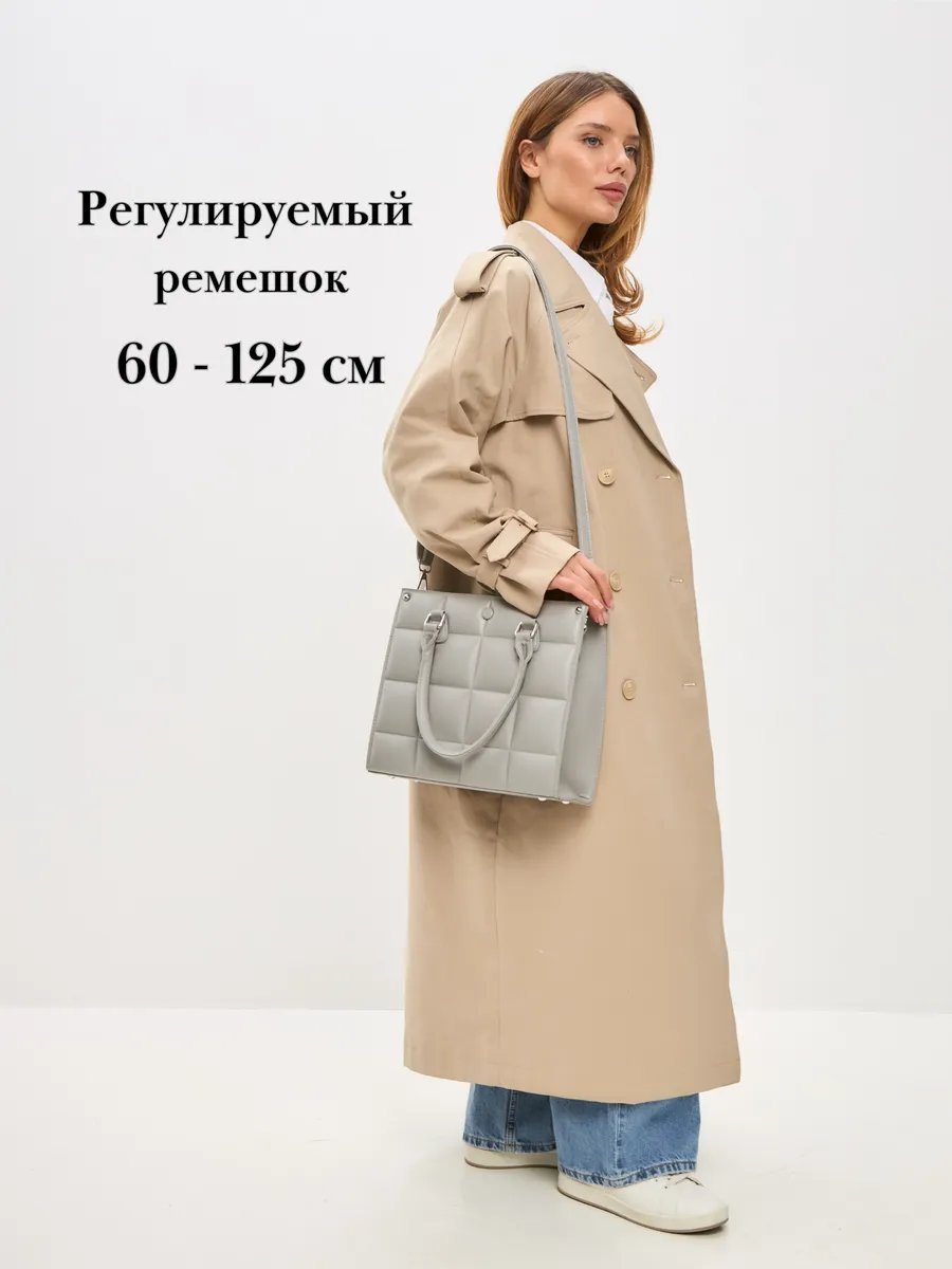 Сумка тоут Paul Finch экокожа серый купить,NaN