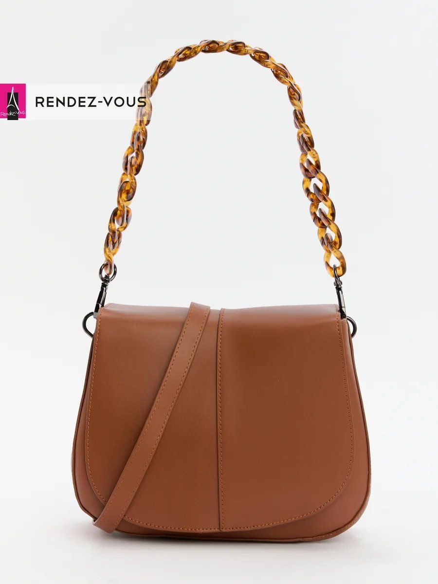 Мини-сумка Tendance экокожа коричневый купить,NaN
