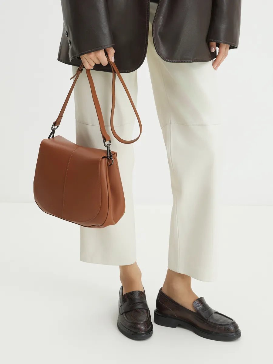 Мини-сумка Tendance экокожа коричневый купить,NaN