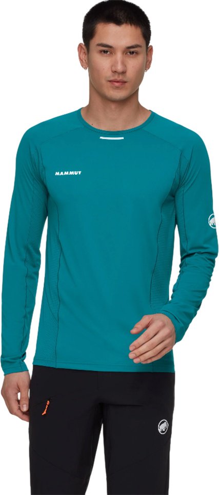 Лонгслив Mammut зеленый купить,NaN