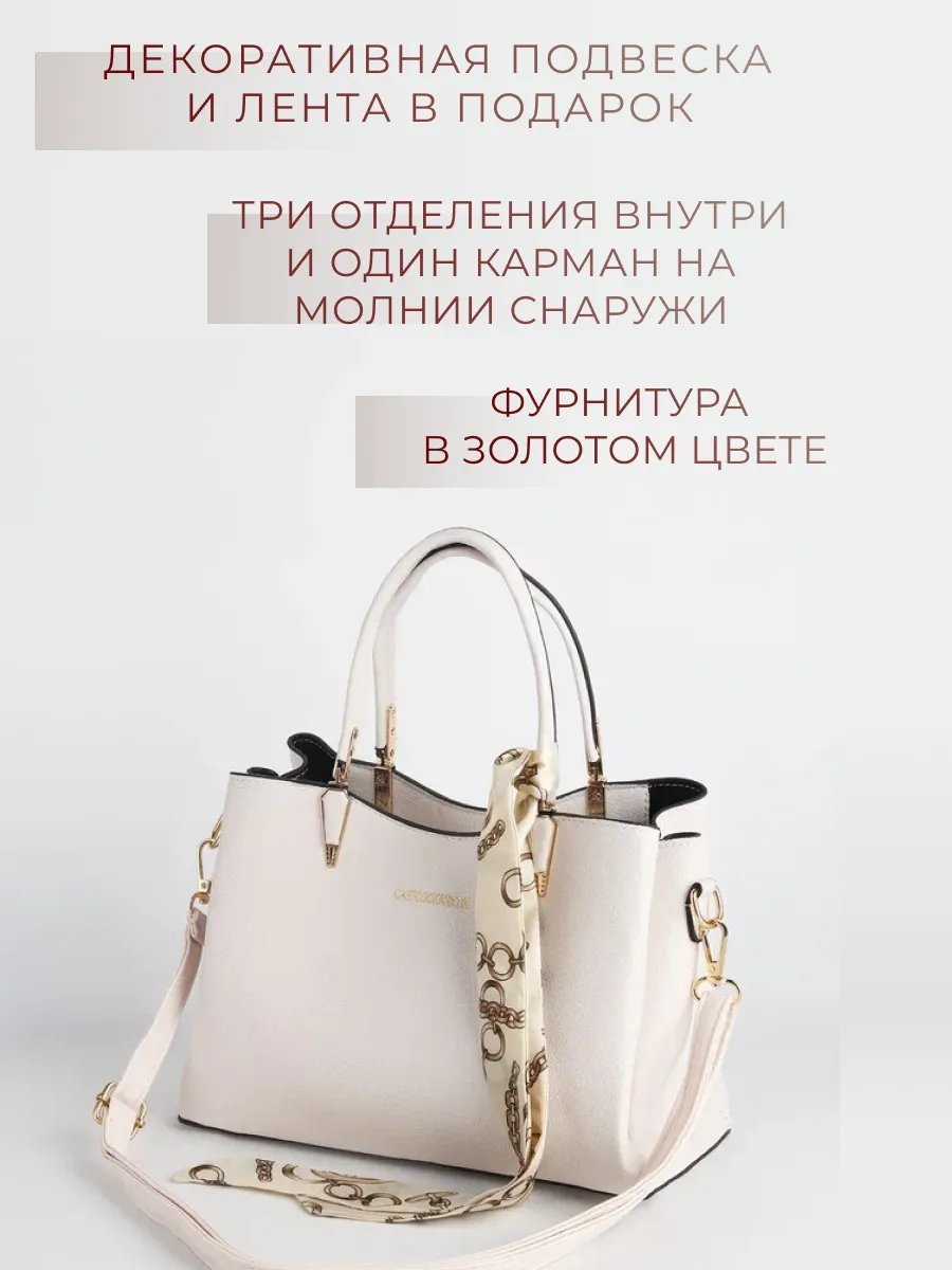 Сумка тоут искусственная кожа бежевый купить,NaN
