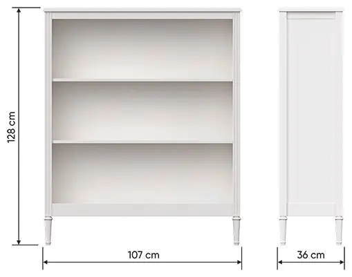 Стеллаж напольный Ellipse Elit М, 107x36x128 см, белый