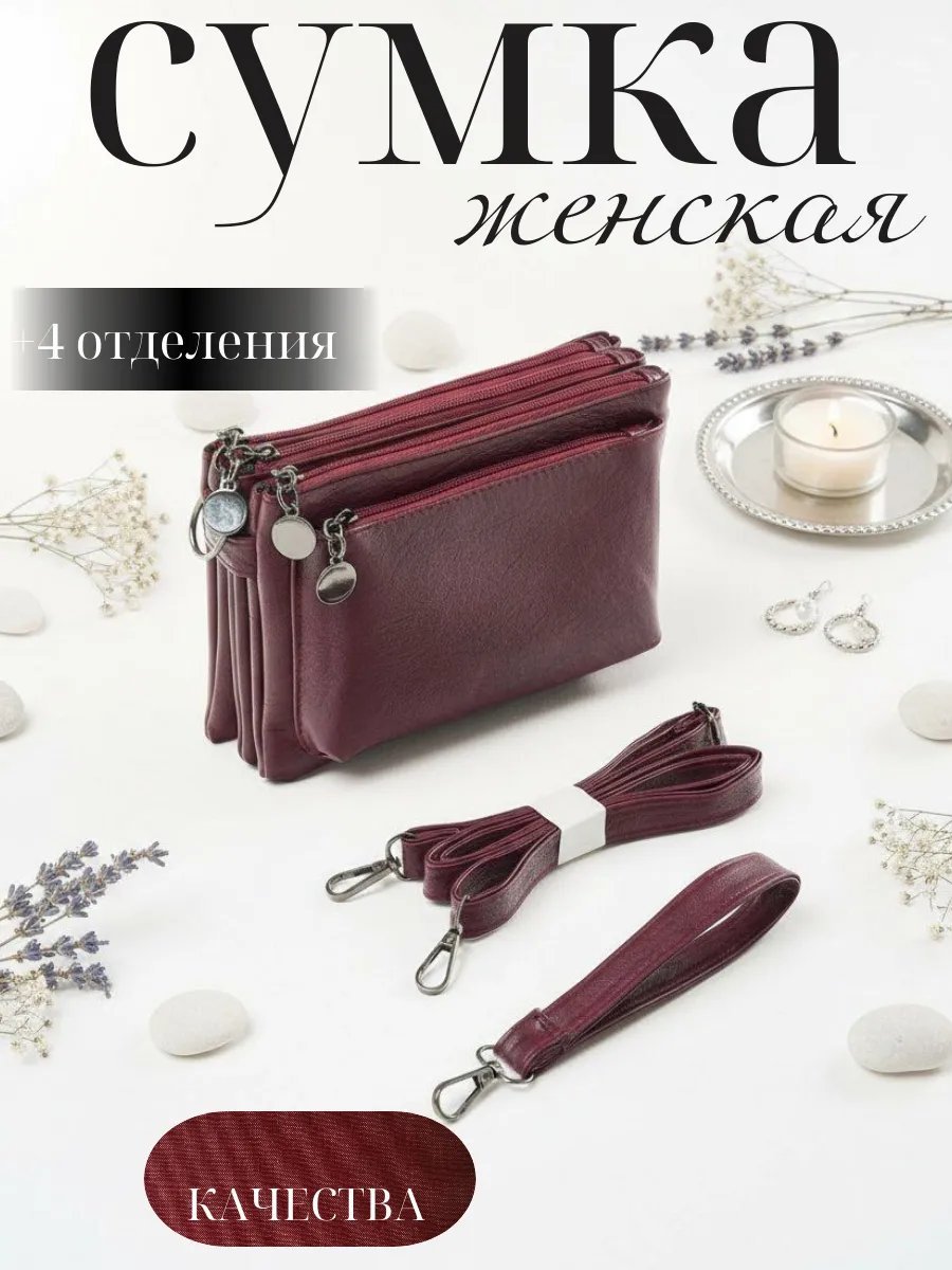 Сумка кросс-боди экокожа красный купить,NaN