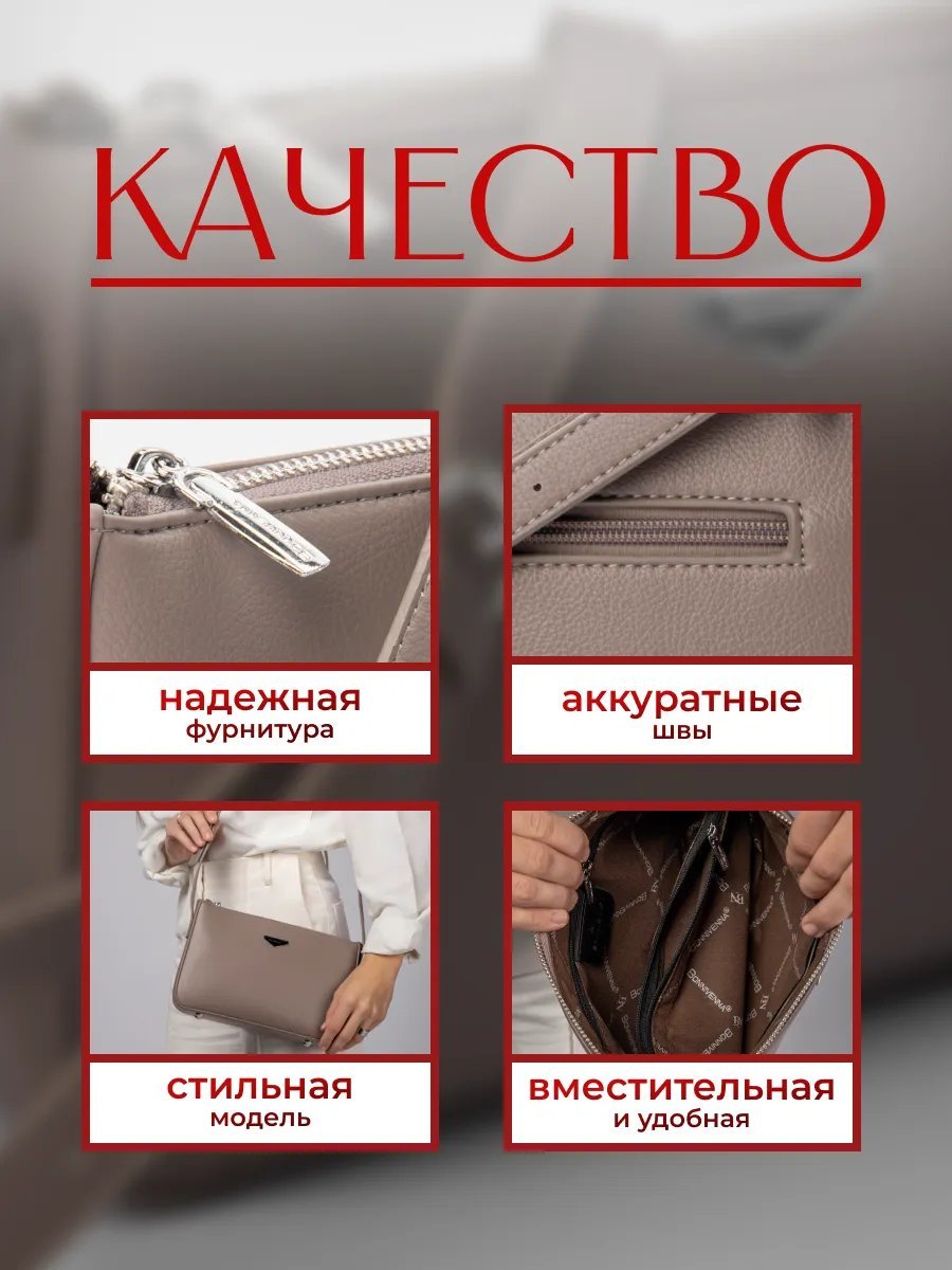Сумка кросс-боди экокожа коричневый купить,NaN