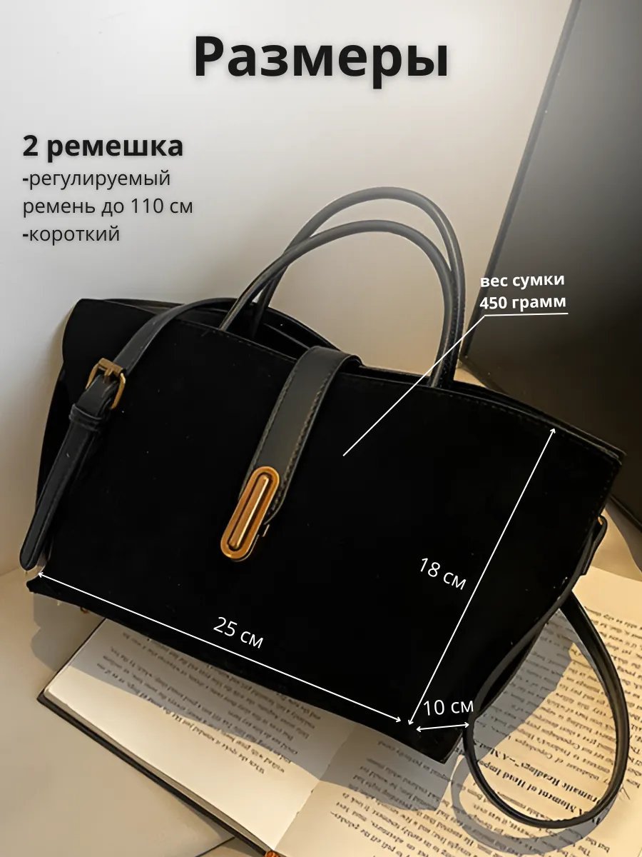 Сумка трапеция искусственная кожа черный купить,NaN