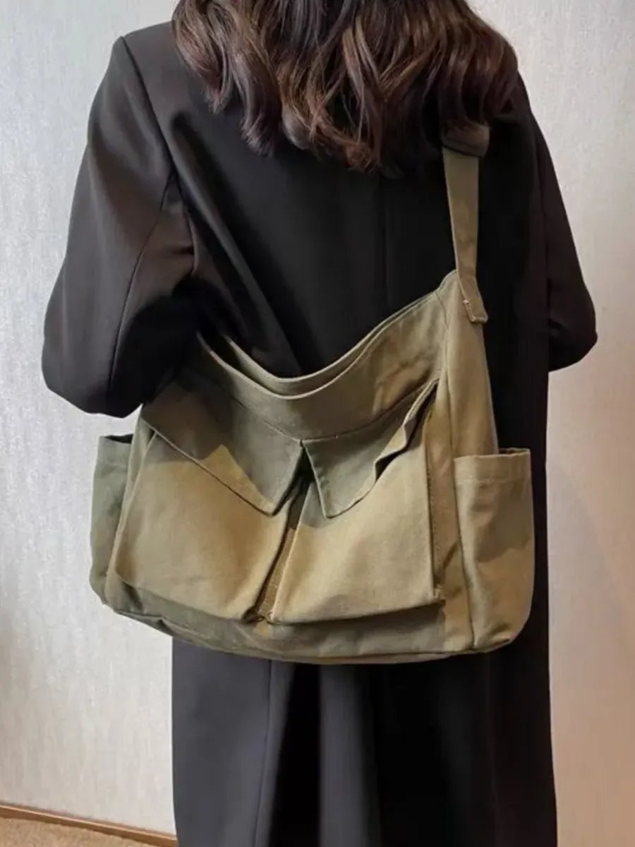 Сумка шоппер HT&FASHION хлопок зеленый купить,NaN