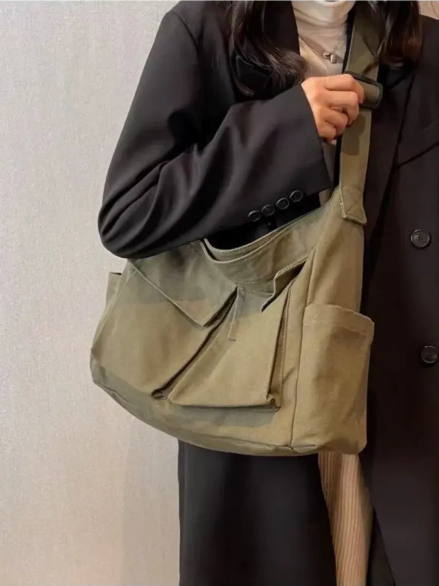 Сумка шоппер HT&FASHION хлопок зеленый купить,NaN