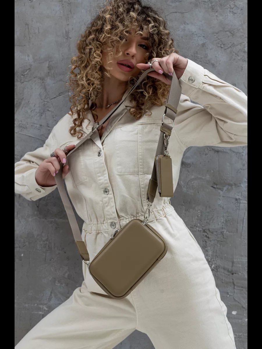 Сумка кросс-боди Rare accessories натуральная кожа зеленый купить,NaN