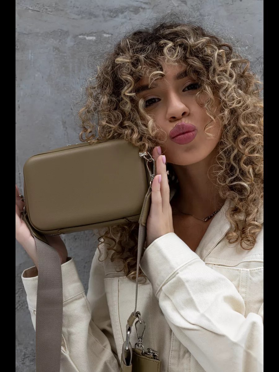 Сумка кросс-боди Rare accessories натуральная кожа зеленый купить,NaN