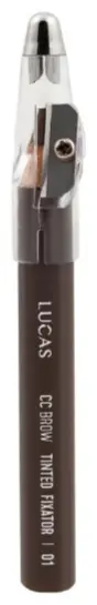 Lucas Cosmetics карандаш CC Brow Tinted Fixator 01 Gray Brown купить,NaN